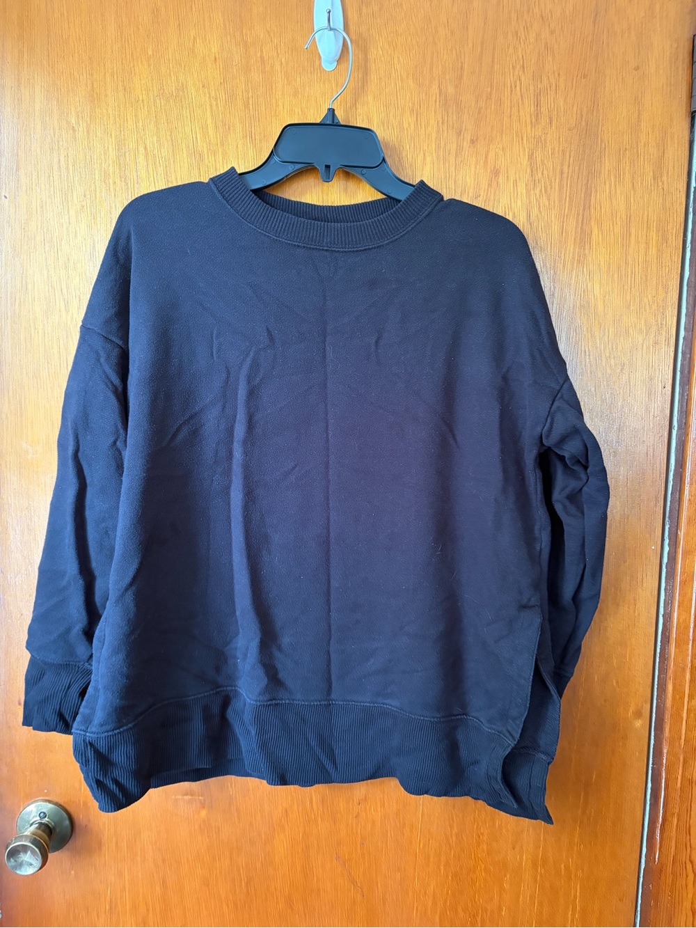 Women’s Classic Black Crewneck Sweater